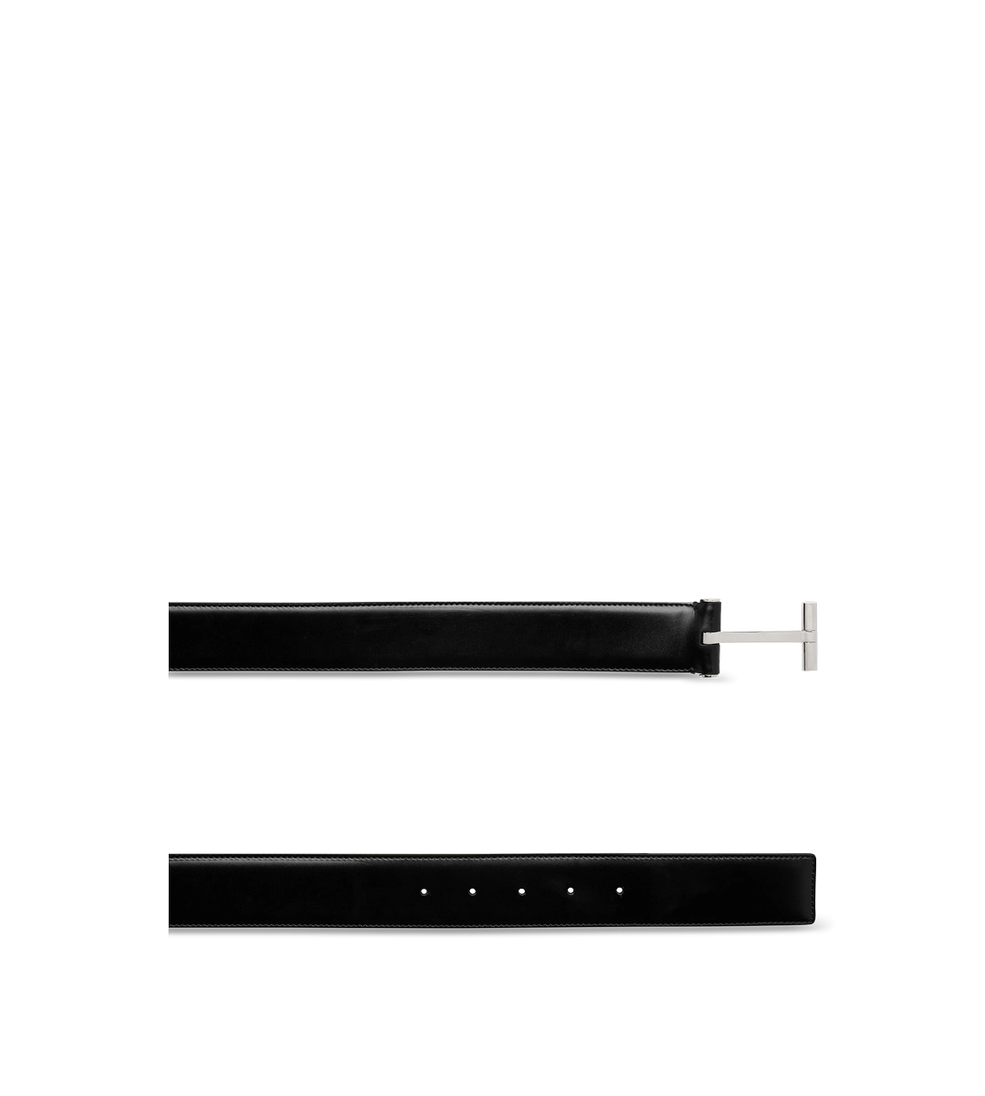 CINTURÓN EN T DE CUERO LISO