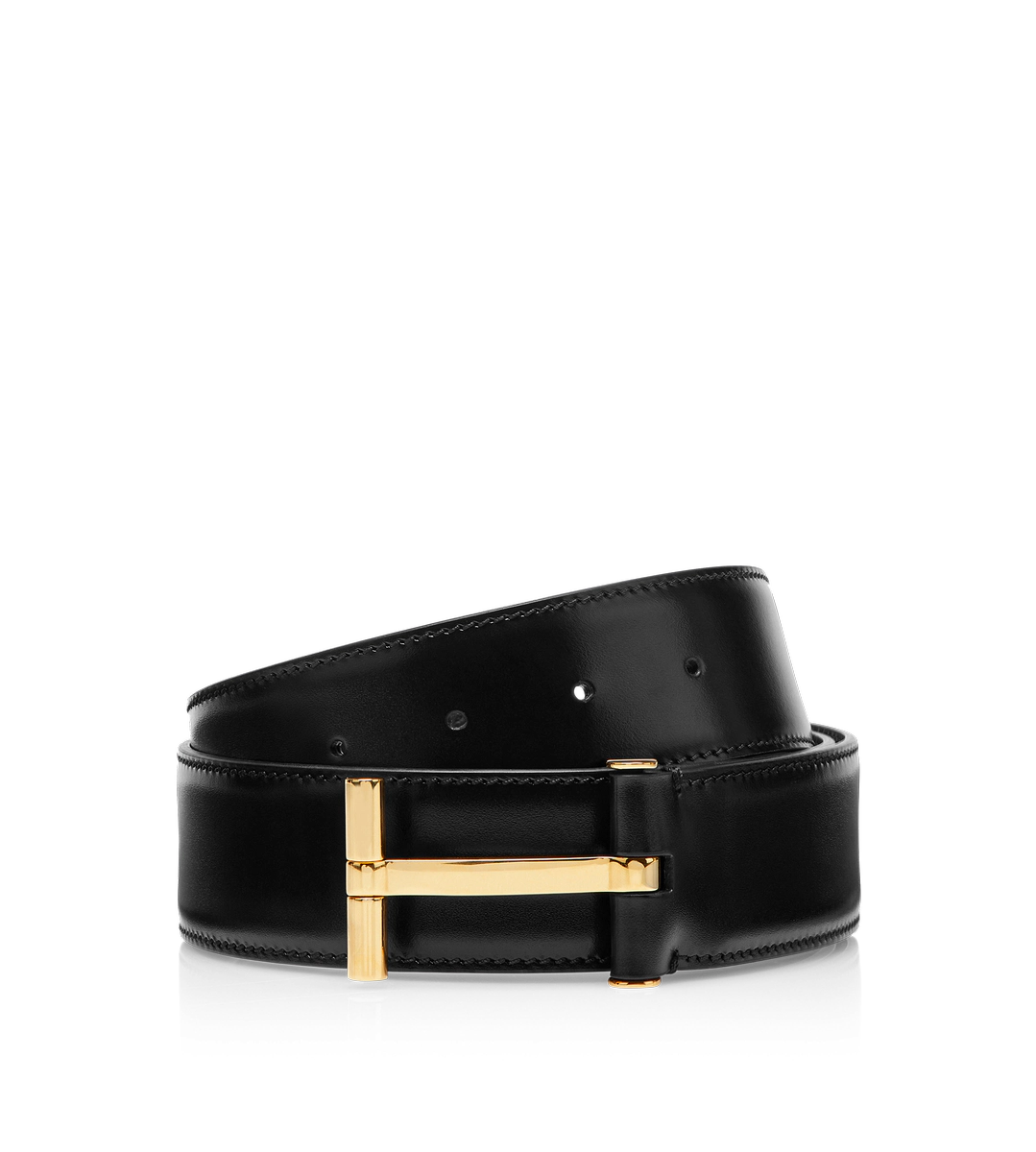 CINTURÓN EN T DE CUERO LISO