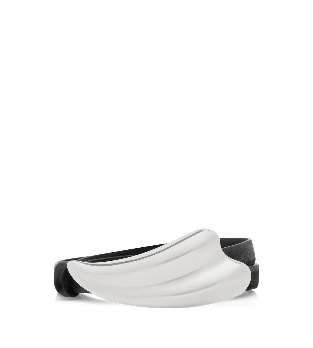 CINTURÓN LIZA DE PIEL GRANULADA NATURAL