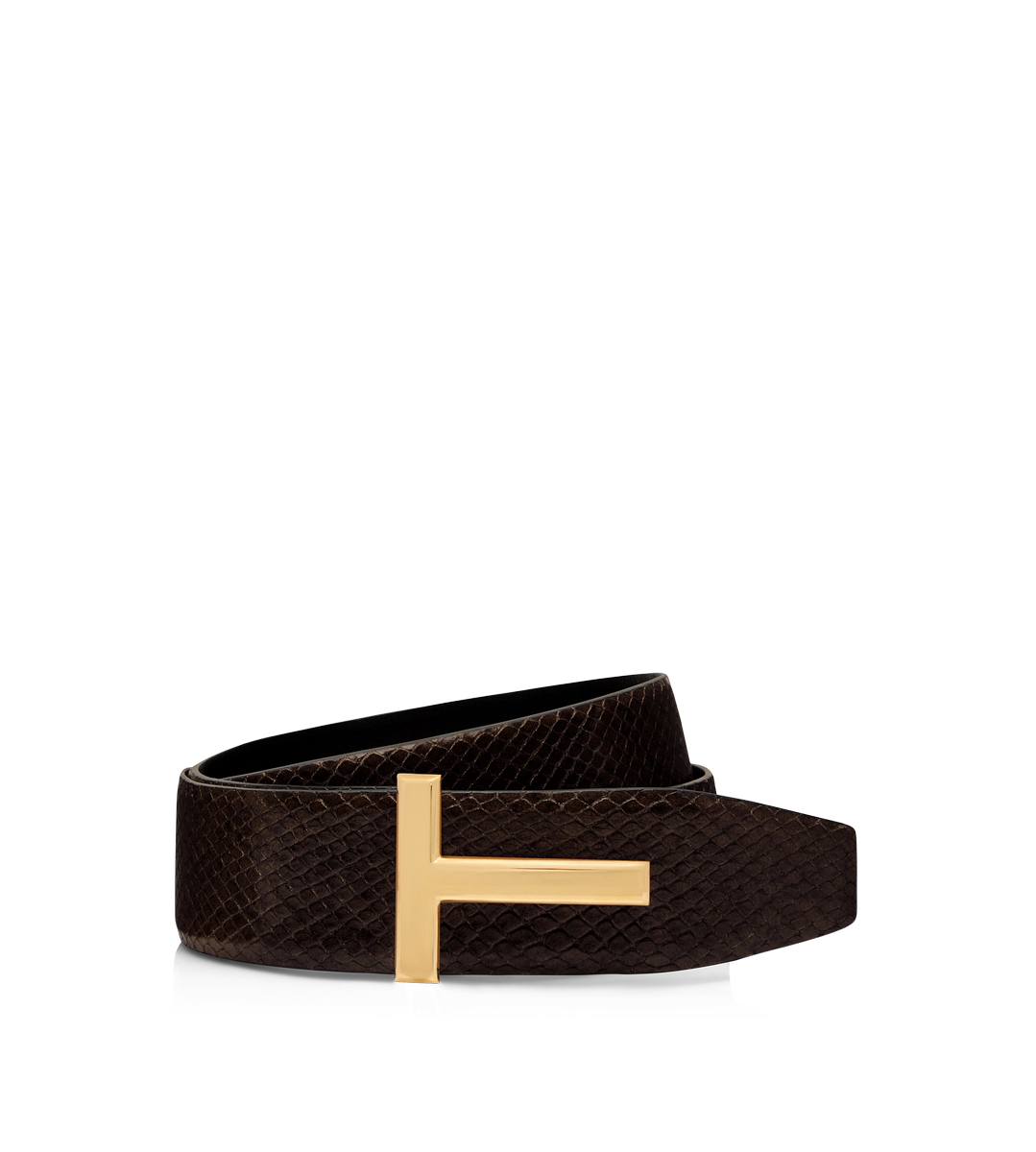 CINTURÓN REVERSIBLE CON ICONOS DE PITÓN ESTAMPADO