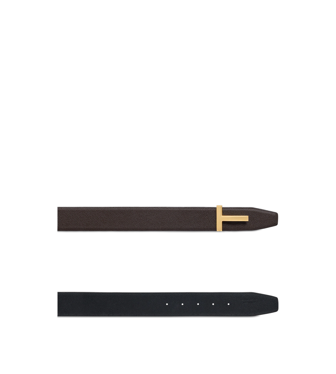 CINTURÓN T ICON DE CUERO DE GRANO PEQUEÑO