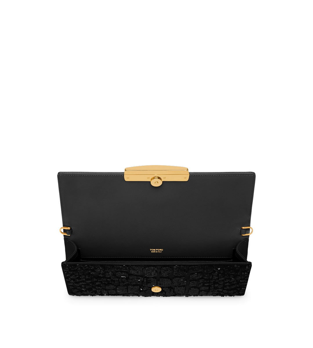 CLUTCH DE BARRA CON BORDADO DE LENTEJUELAS EFECTO COCODRILO CLUTCH DE BARRA CON BORDADO DE LENTEJUELAS EFECTO COCODRILO