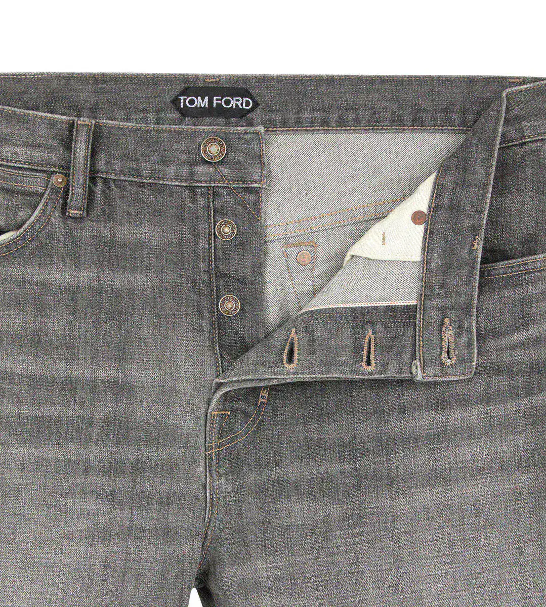DENIM DE AJUSTE ENCANTADO CON ORILLO