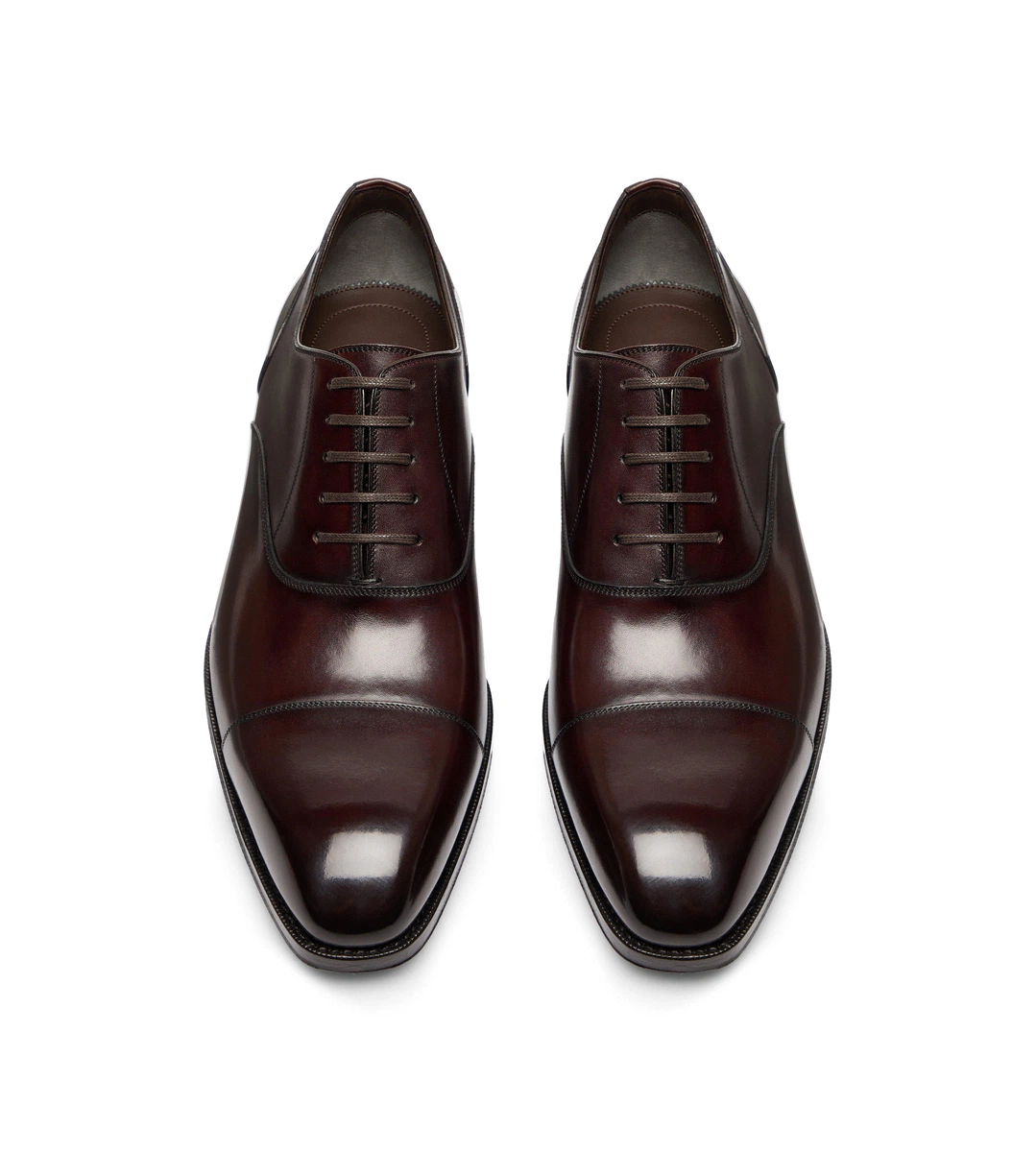 ELKAN DE CUERO BRUÑIDO CON CORDONES