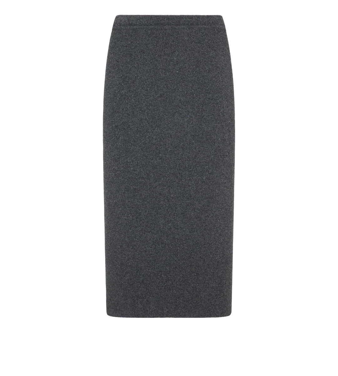 FALDA DE ALGODÓN Y CACHEMIR POR DEBAJO DE LA RODILLA