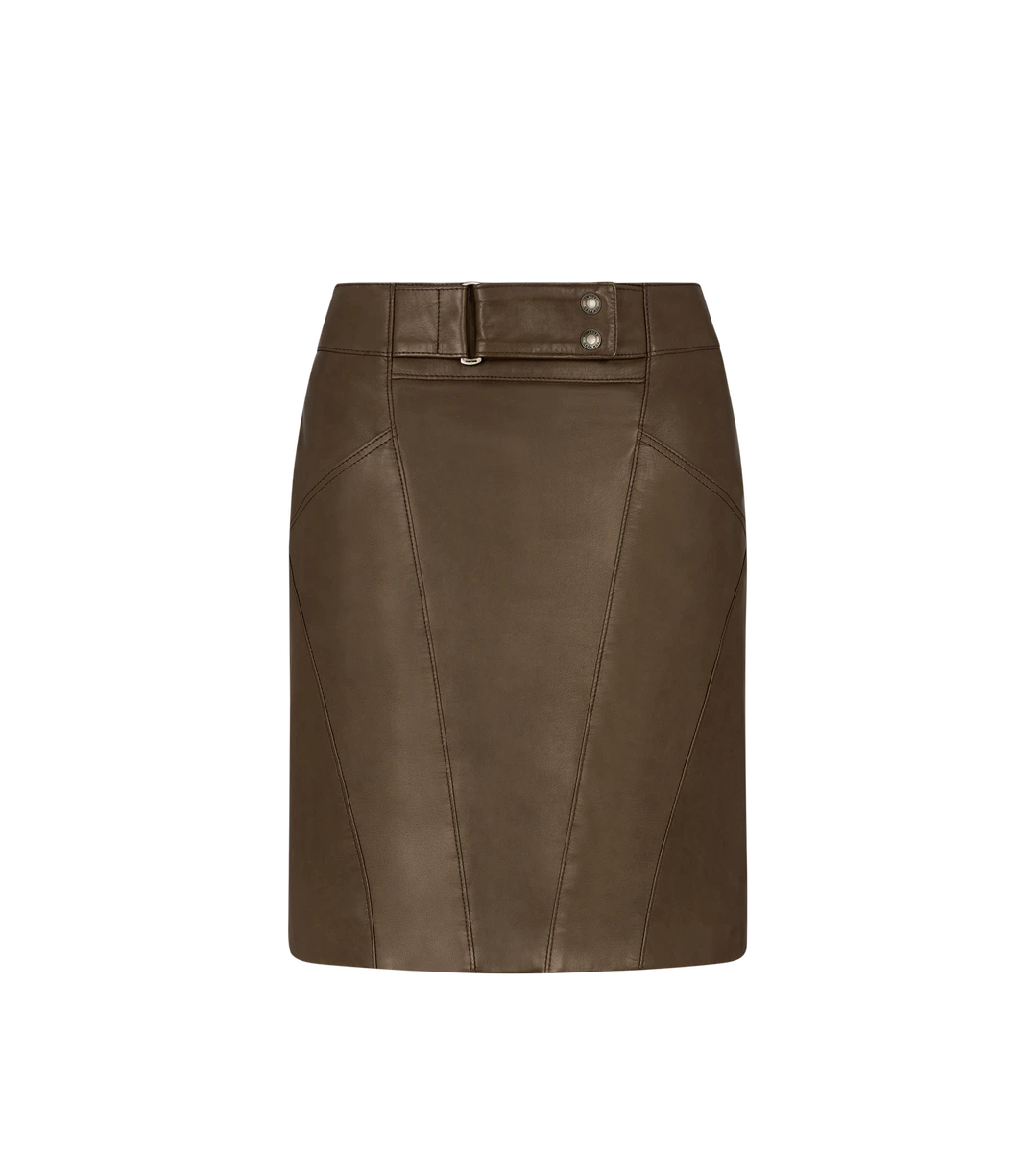 FALDA LÁPIZ DE CUERO POR ENCIMA DE LA RODILLA