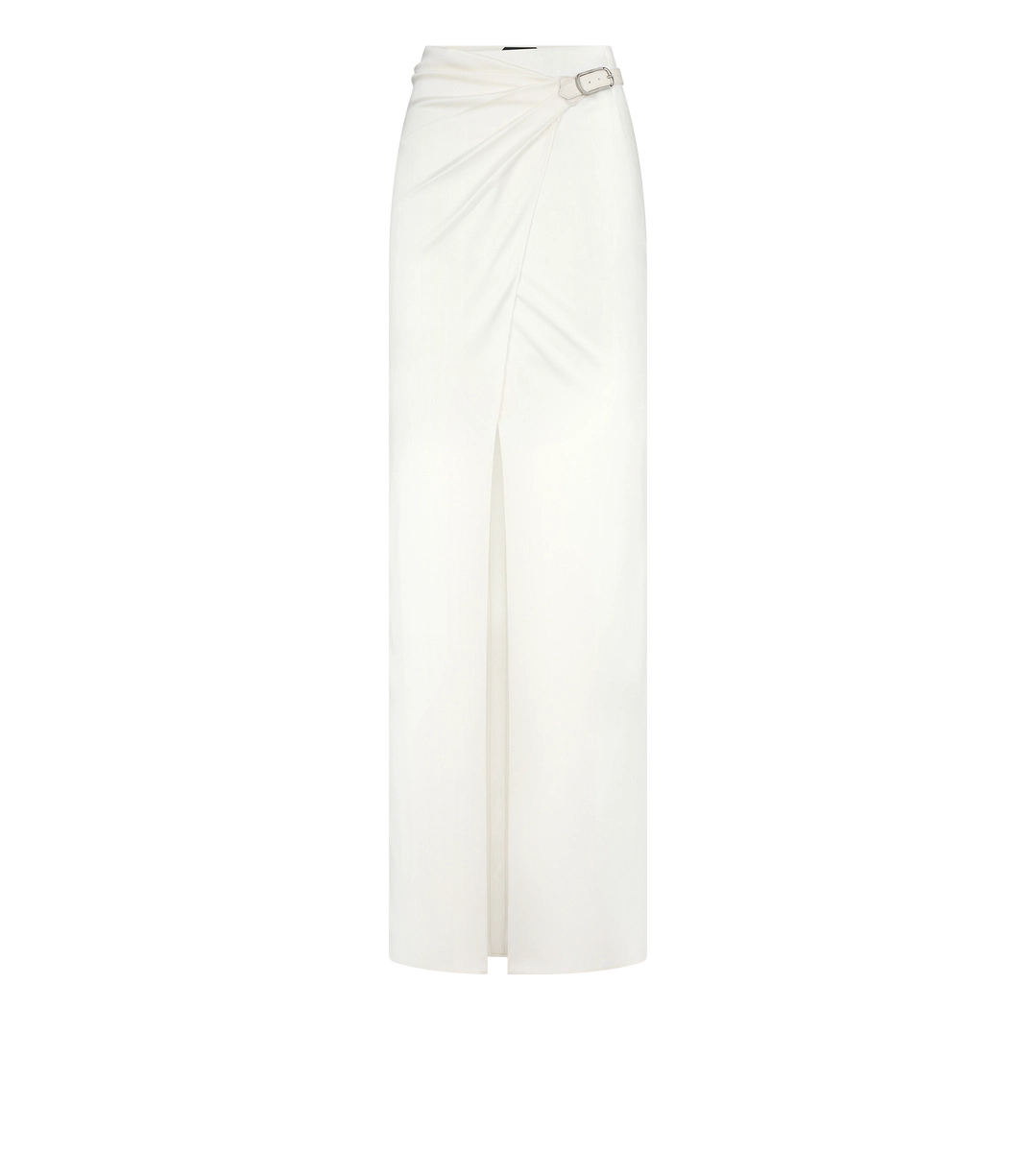 FALDA MAXI CRUZADA CON CINTURÓN DE CUERO