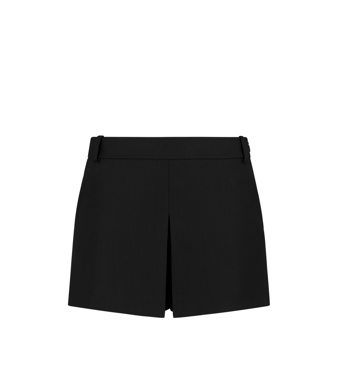 Falda pantalón plisada de mezcla de seda