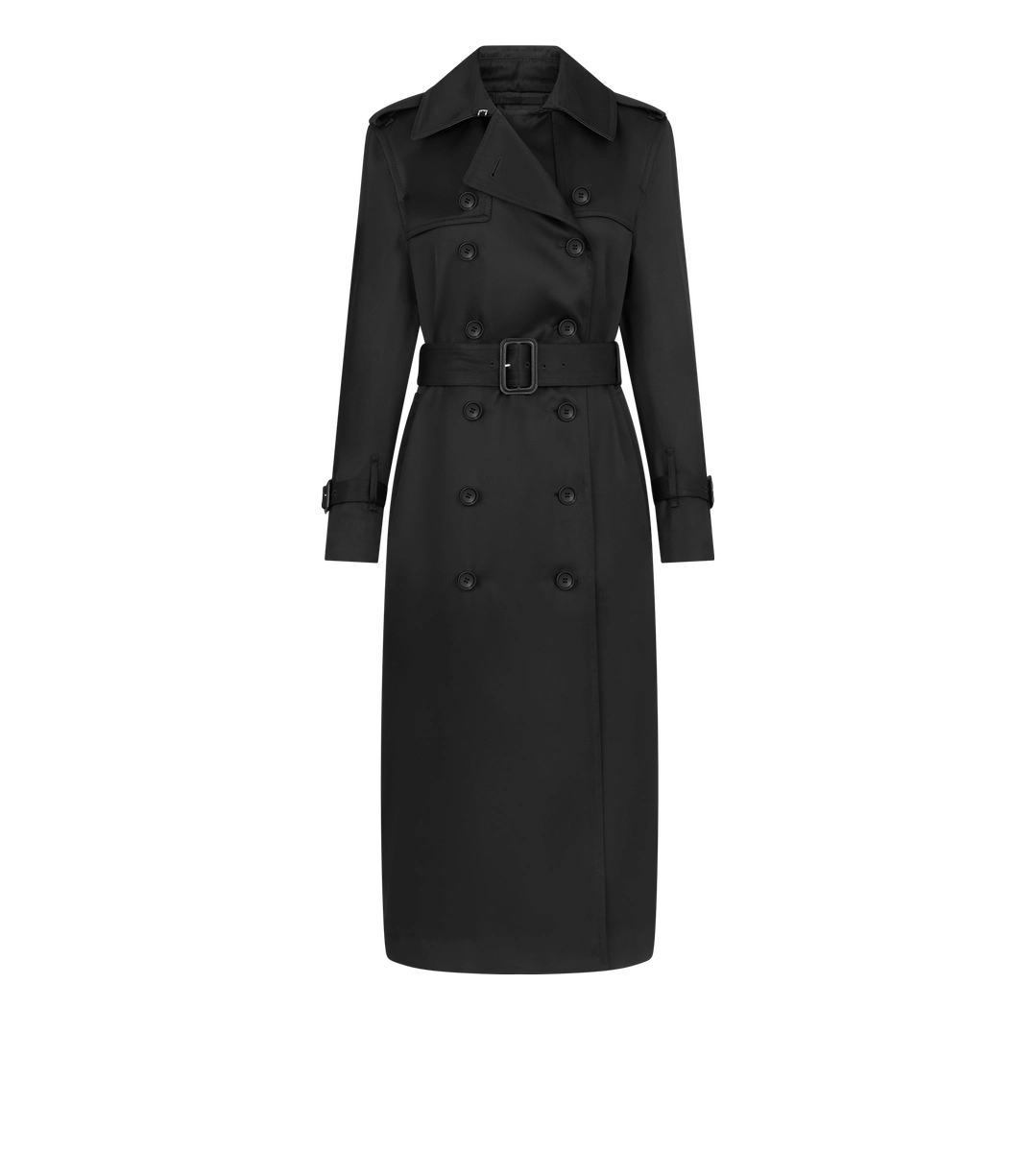 GABARDINA CON CUELLO INFERIOR DE CUERO