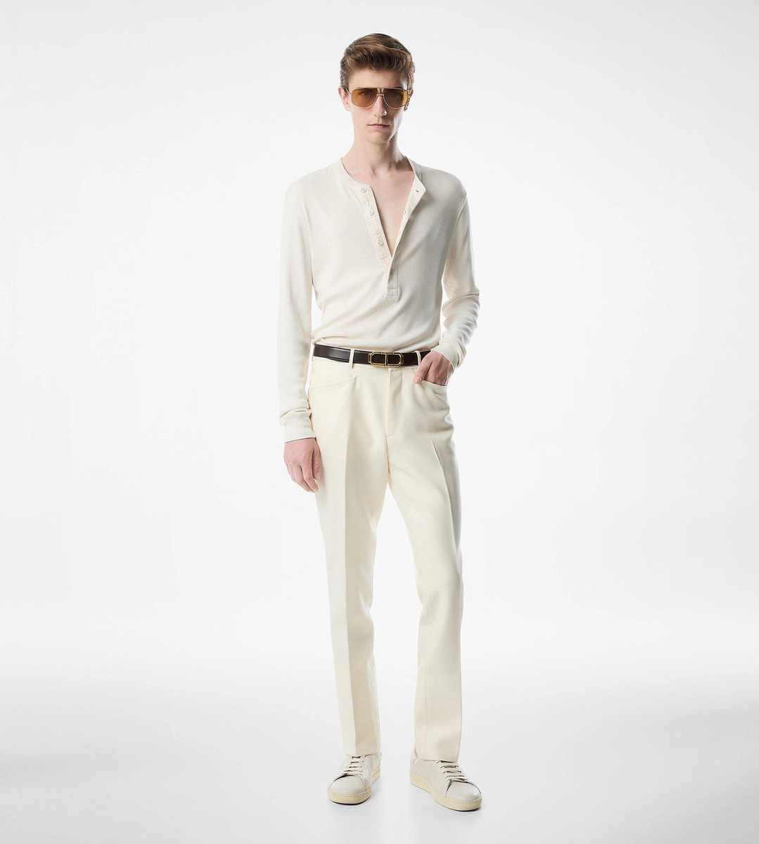 HENLEY DE ALGODÓN MODAL ACANALADO