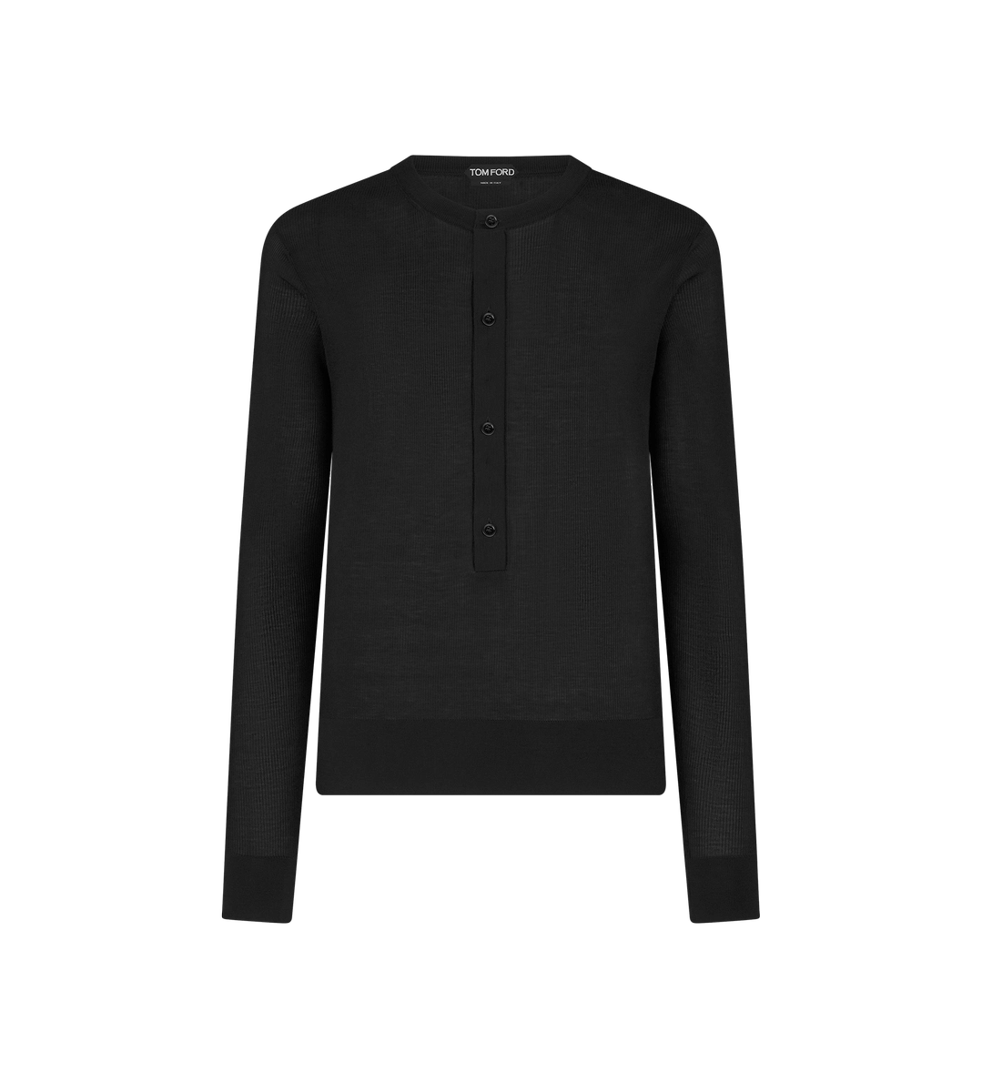 HENLEY DE SEDA Y VISCOSA ACANALADA