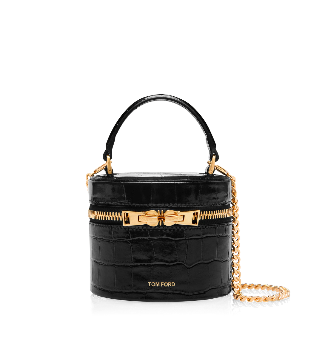 MINI BOLSO AUDREY DE PIEL DE COCODRILO ESTAMPADA BRILLANTE