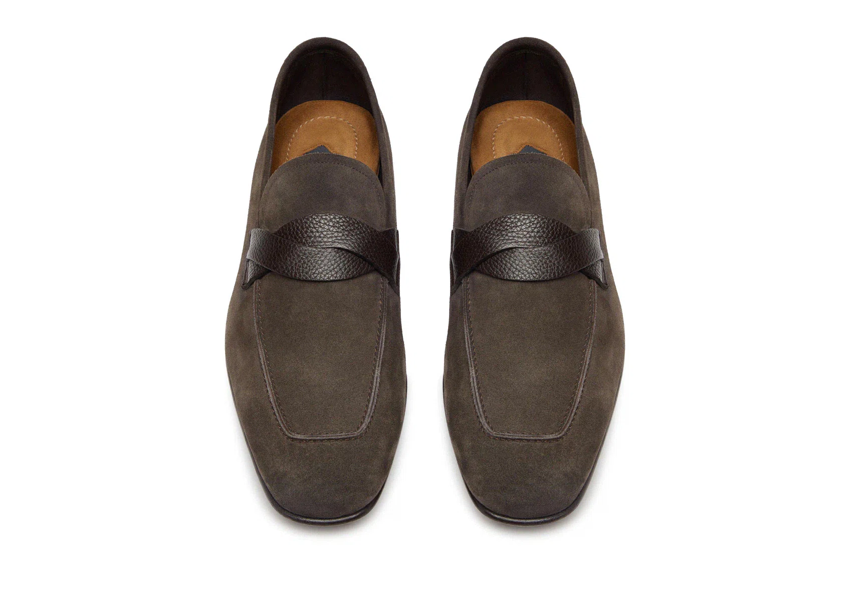 MOCASÍN DE ANTE SEAN CON BANDA RETORCIDA