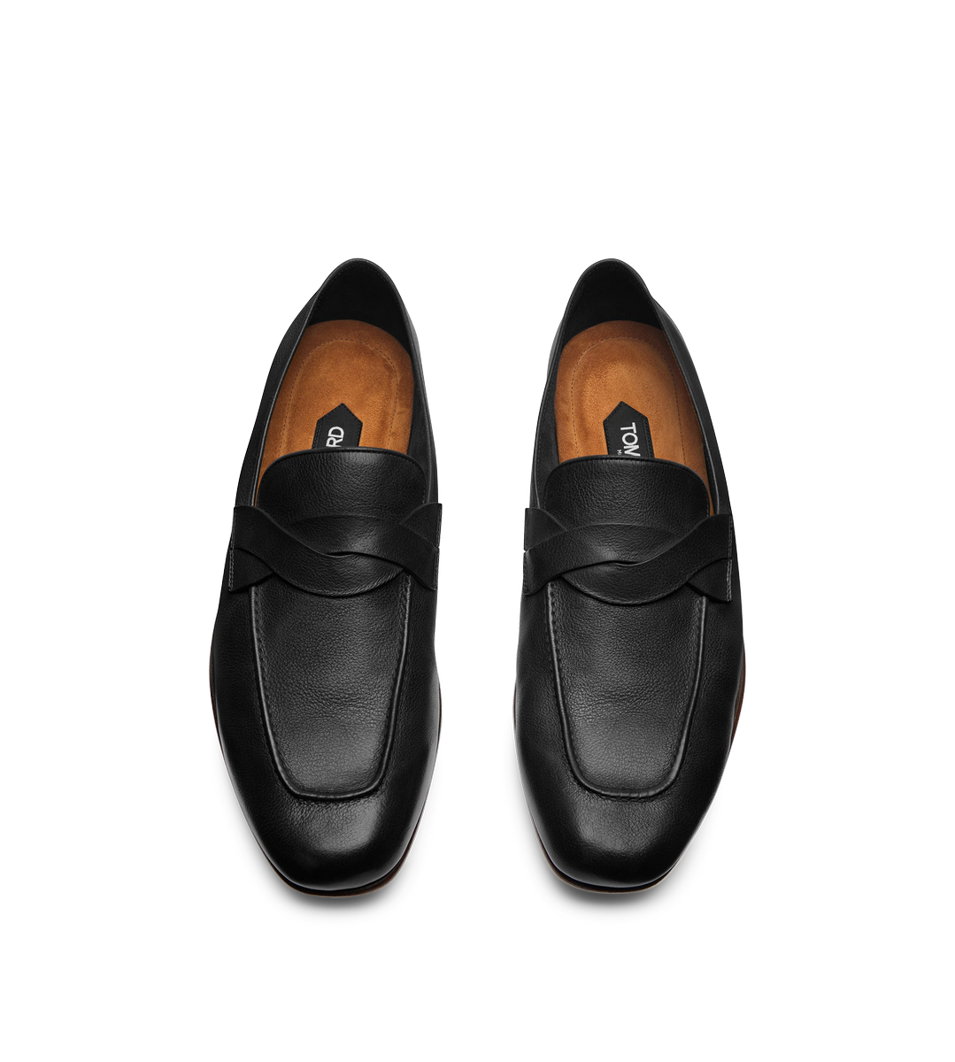 MOCASÍN GIGI DE BANDA RETORCIDA DE PIEL SUAVE Y FLEXIBLE