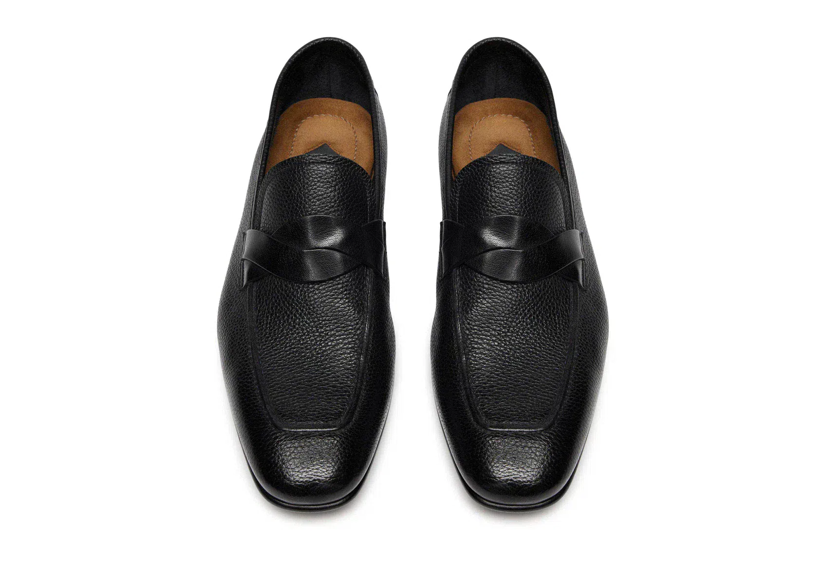 MOCASÍN SEAN DE BANDA RETORCIDA DE PIEL GRANULADA