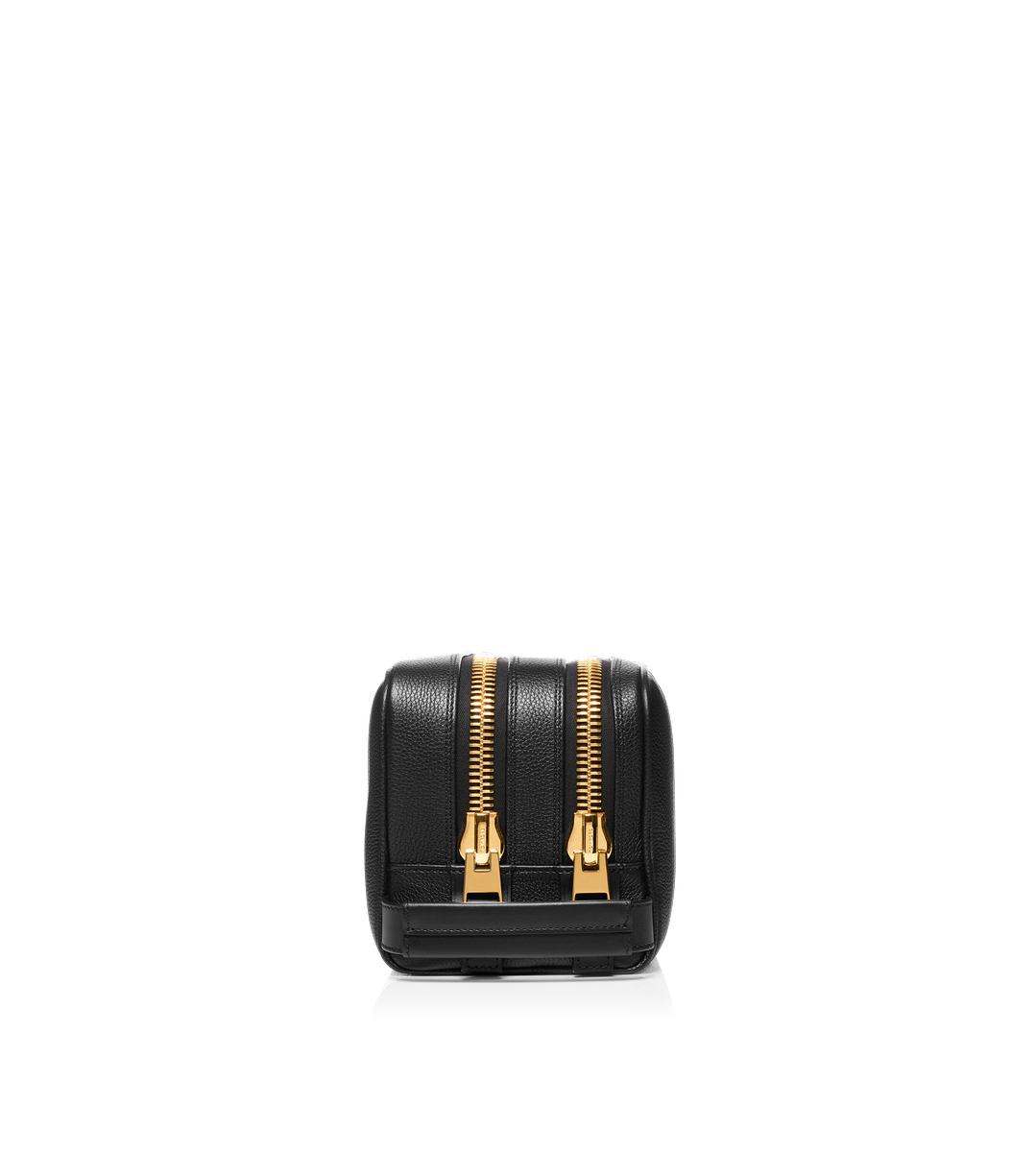 NECESER DE CUERO GRANULADO CON DOBLE CREMALLERA