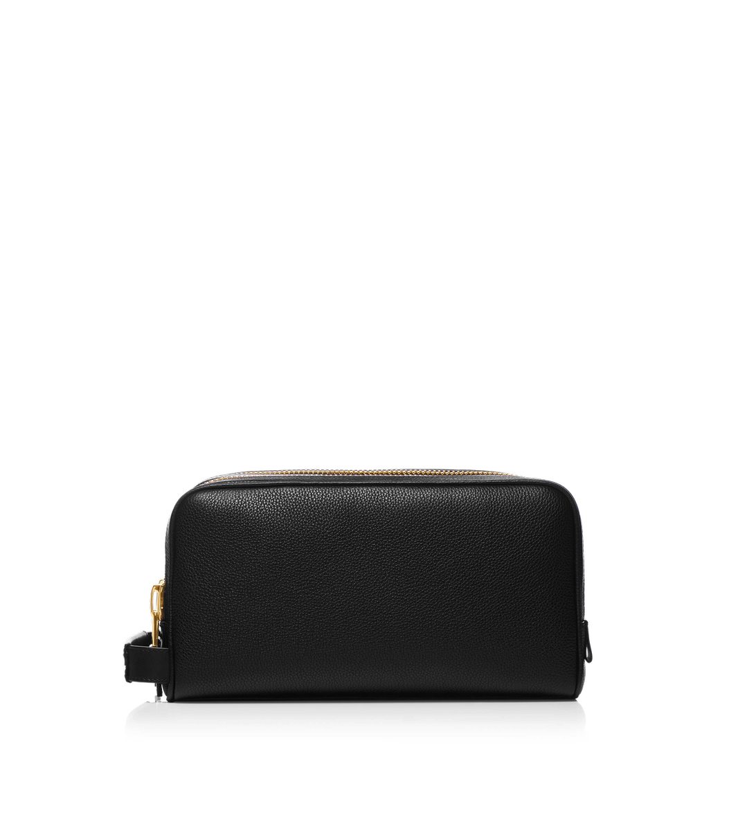 NECESER DE CUERO GRANULADO CON DOBLE CREMALLERA