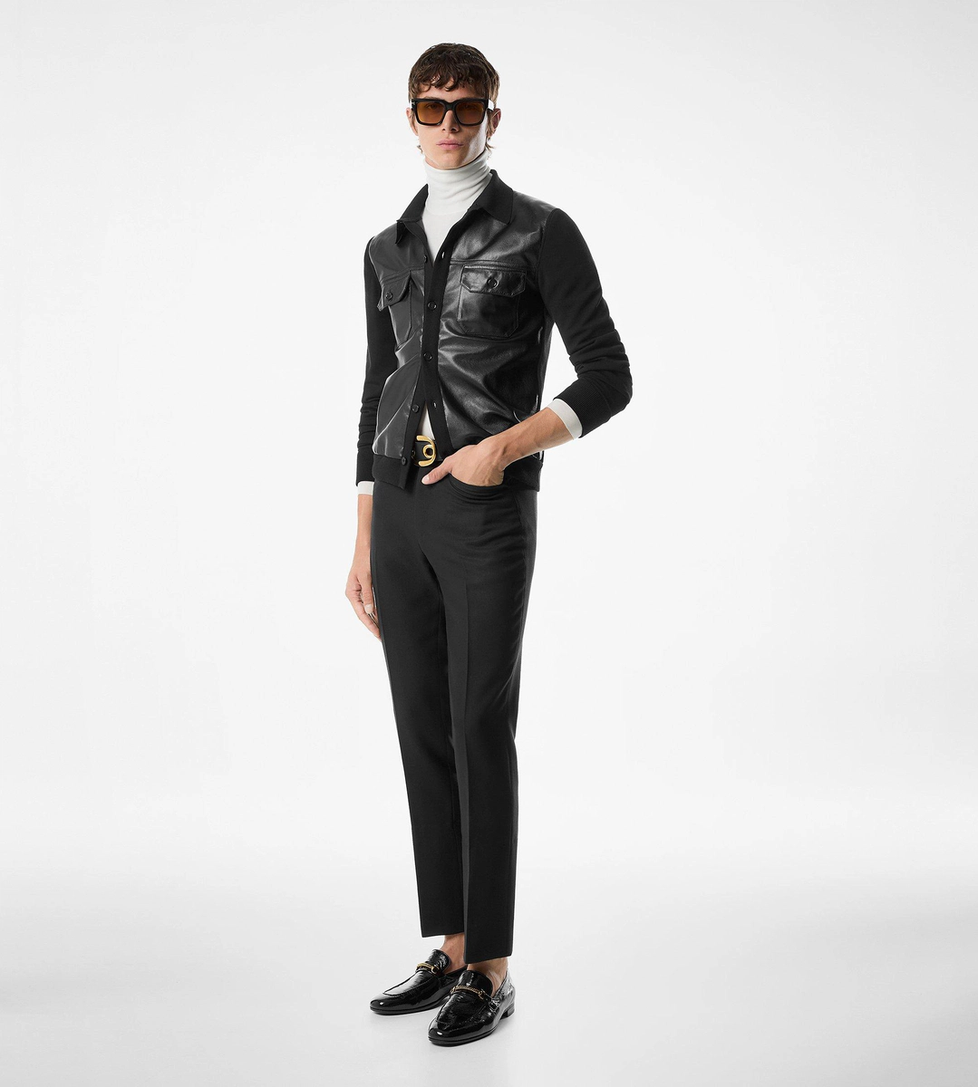 PANTALÓN DYLLAN DE TEJIDO DE CESTA DE LÚREX SUAVE