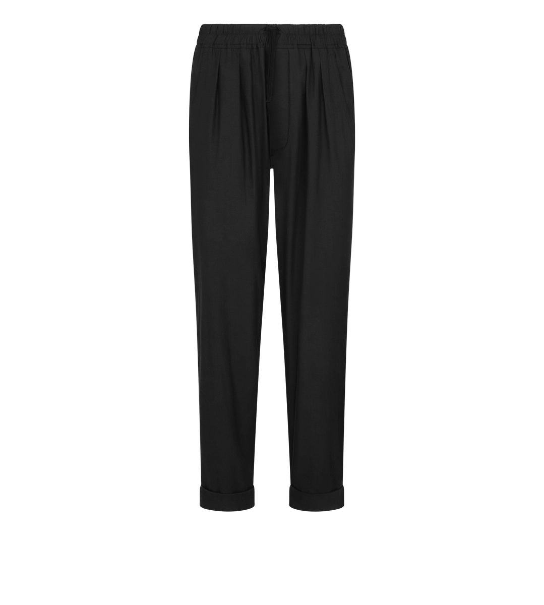 PANTALÓN LIGERO DE SARGA FLUIDA DE ALGODÓN Y SEDA