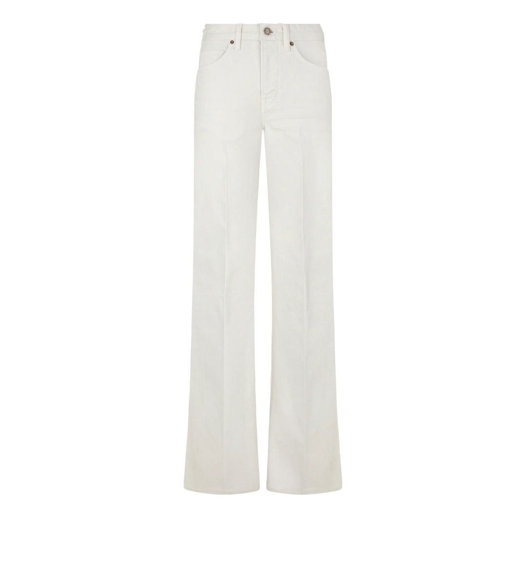 PANTALONES ACAMPANADOS DE SARGA VAQUERA ELÁSTICA