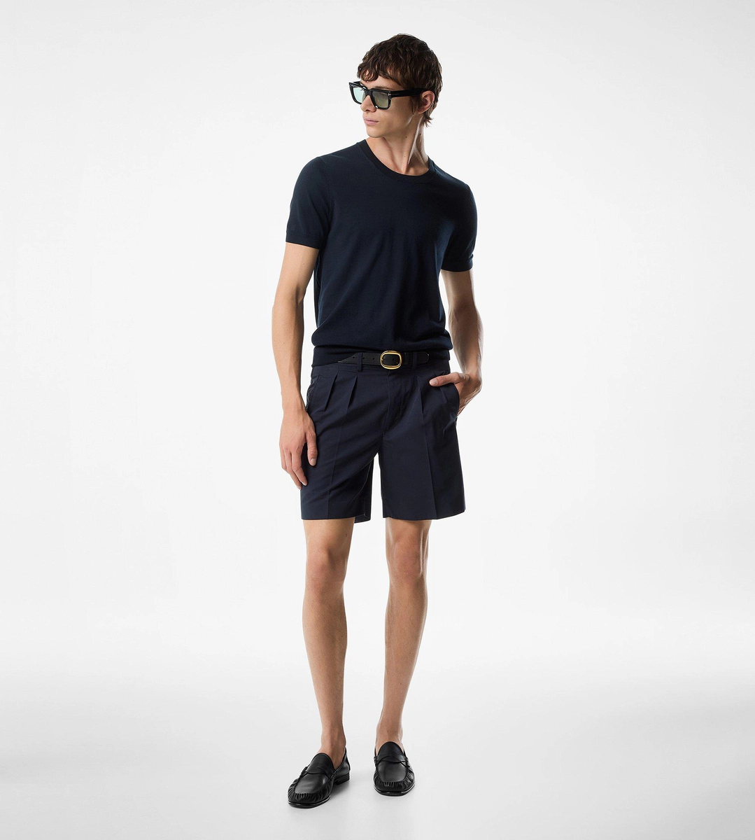 PANTALONES CORTOS DE POPELINA FLUIDO