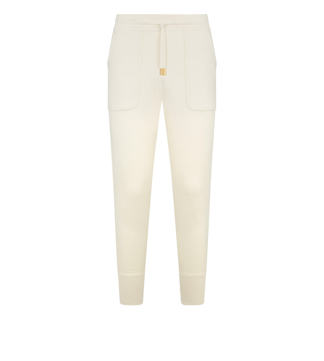 PANTALONES DE JOGGING DE PUNTO DE CACHEMIR ELÁSTICOS Y COMPACTOS