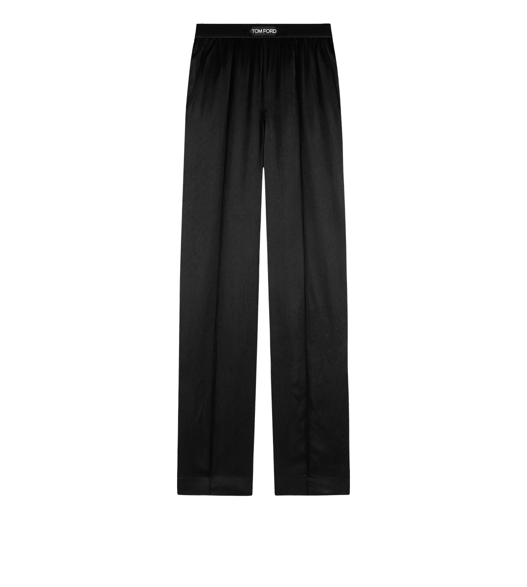 PANTALONES DE PIJAMA DE SATÉN DE SEDA ELÁSTICO