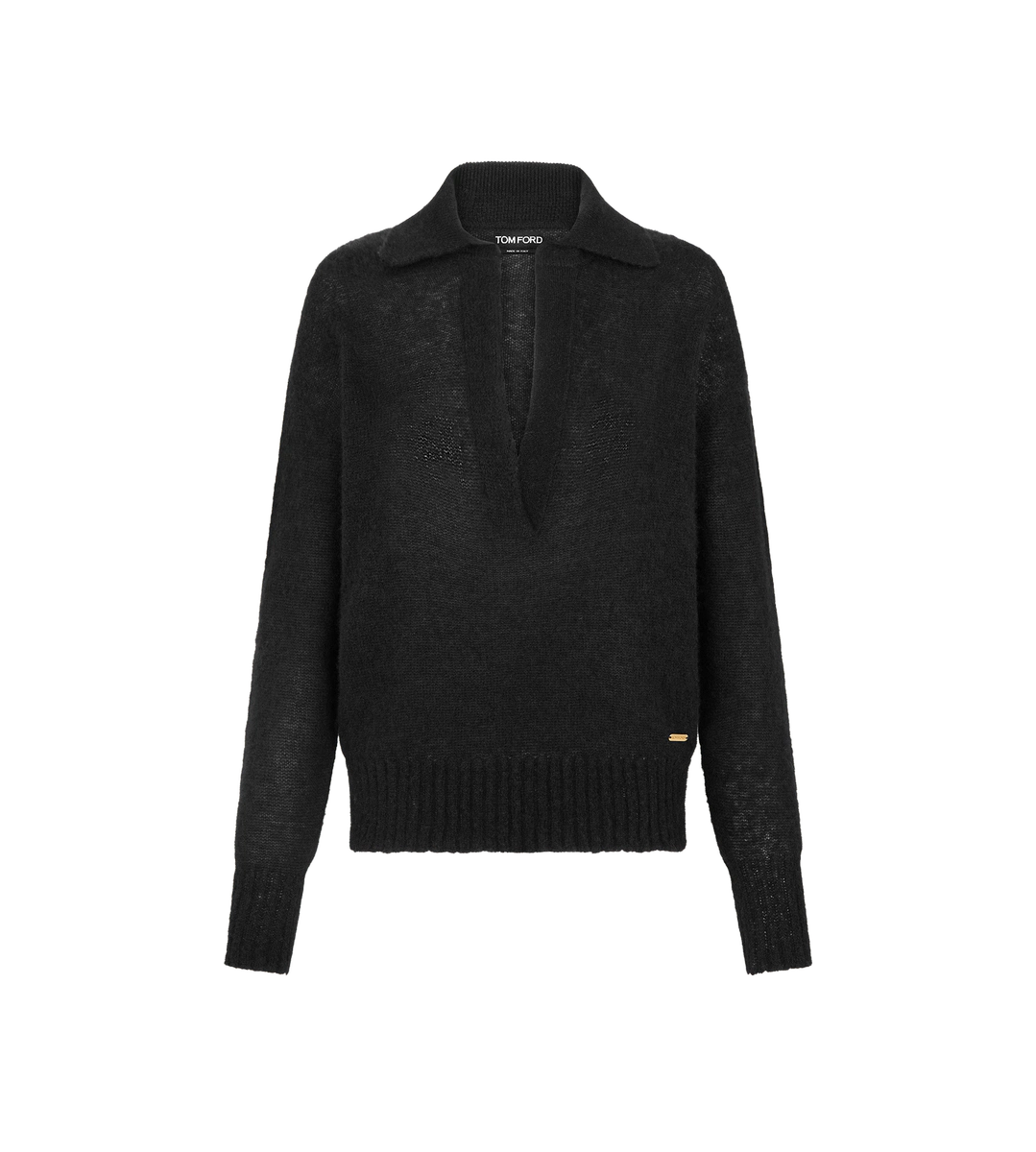 POLO DE SEDA Y CACHEMIRA DE MANGA LARGA