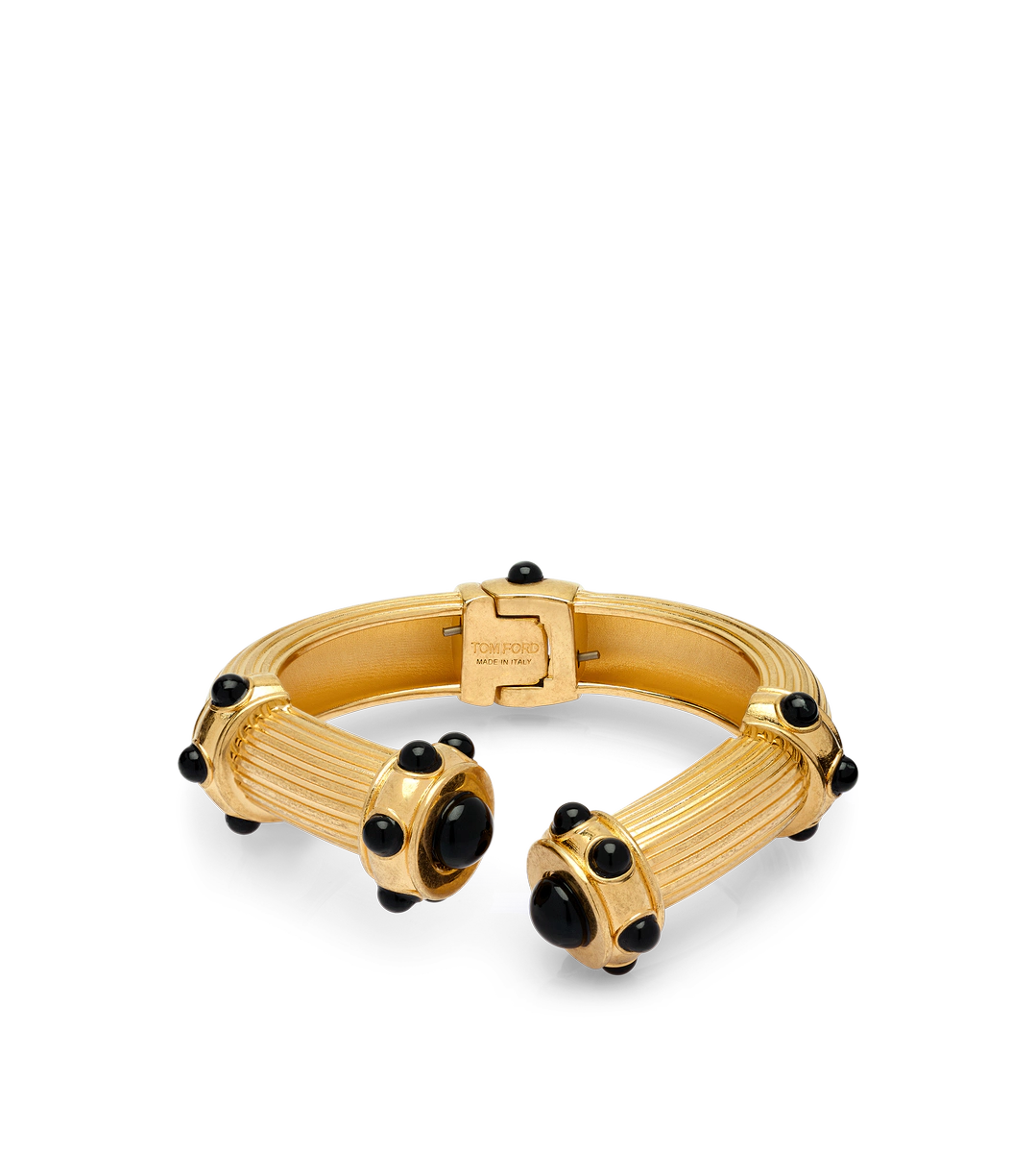 PULSERA DE CABUJONES DE LATÓN Y CRISTAL