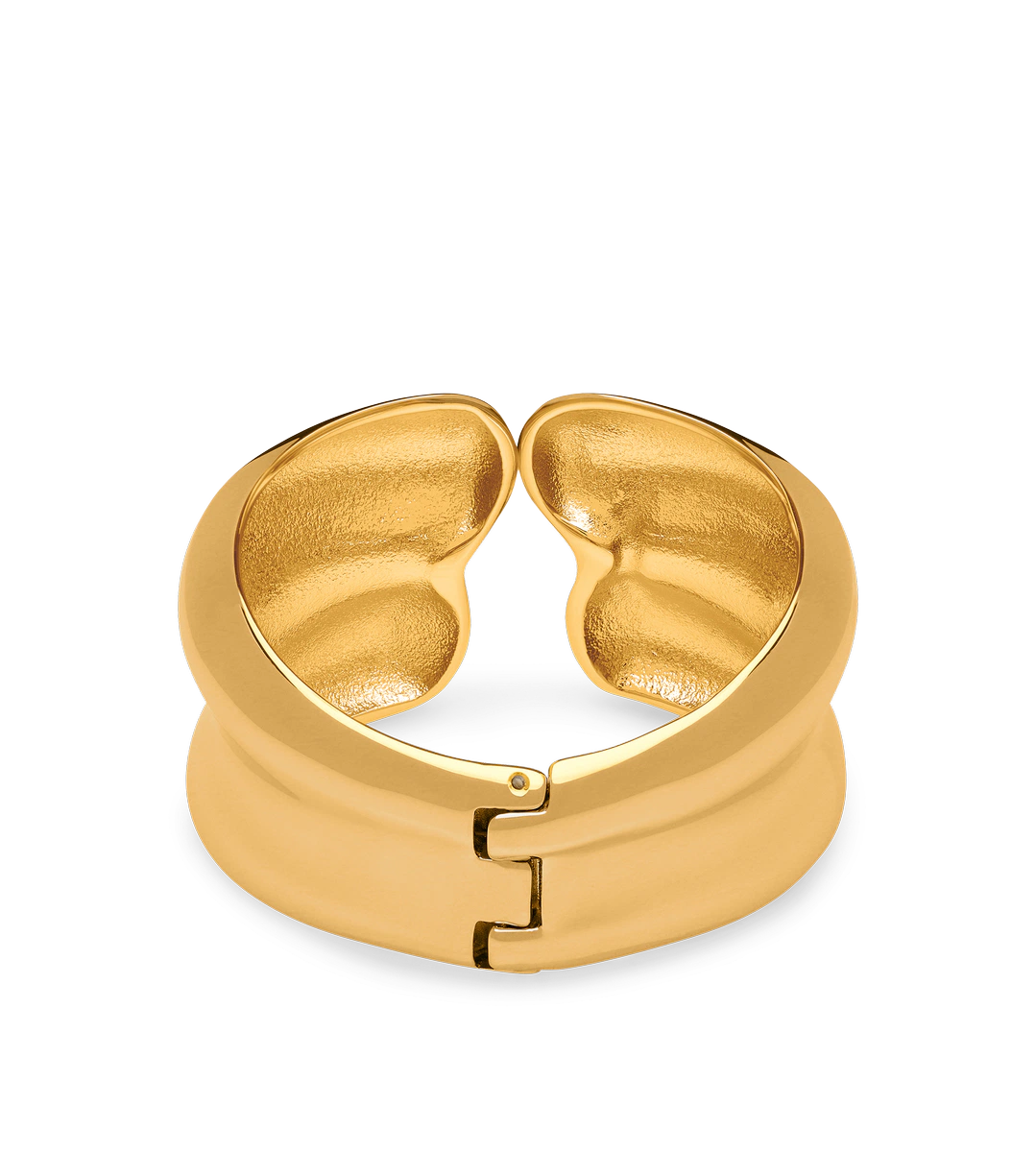 PULSERA LIZA DE LATÓN DORADO VINTAGE