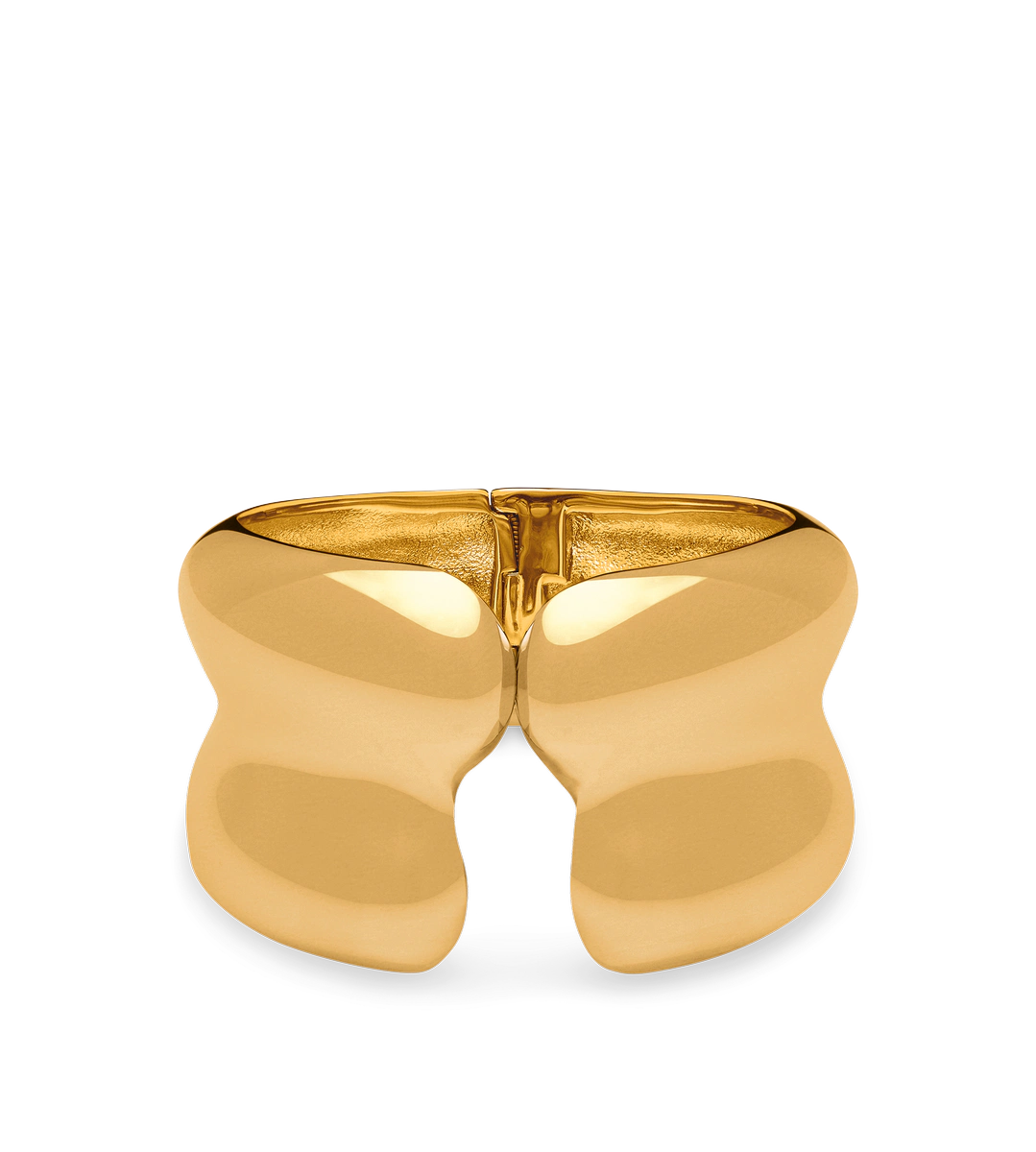 PULSERA LIZA DE LATÓN DORADO VINTAGE