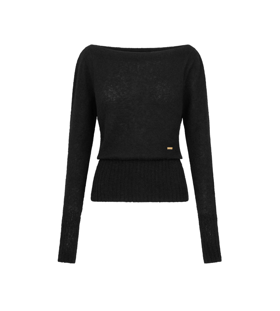 PUNTO DE CUELLO BARCO DE MANGA LARGA CON PLACA METÁLICA DE TOM FORD