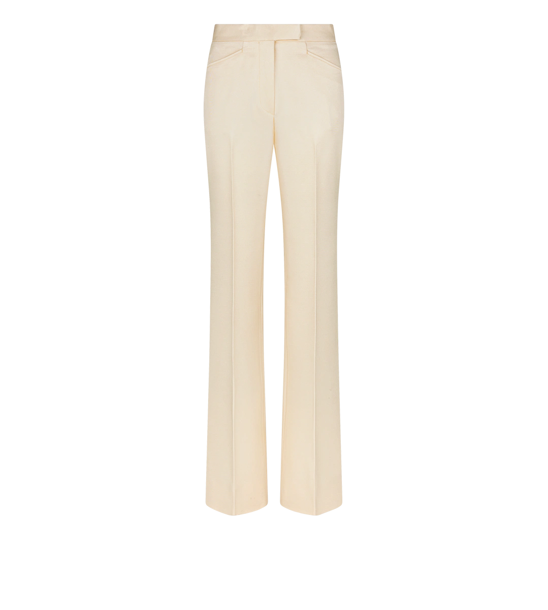 Pantalones de esmoquin de corte sastre de lana y seda Barathea con pernera ancha.