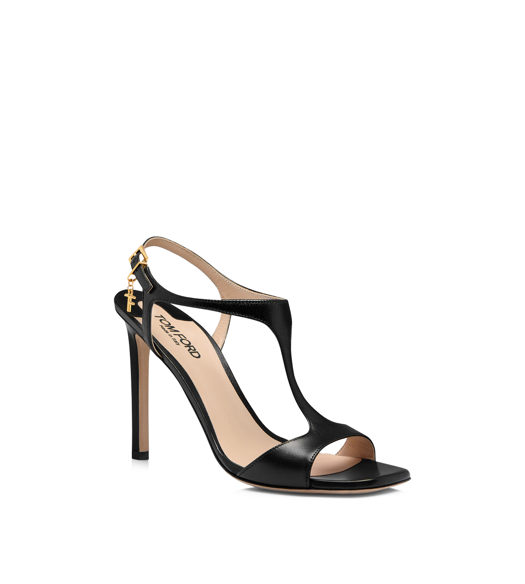 SANDALIA ANGELINA DE PIEL BRILLANTE