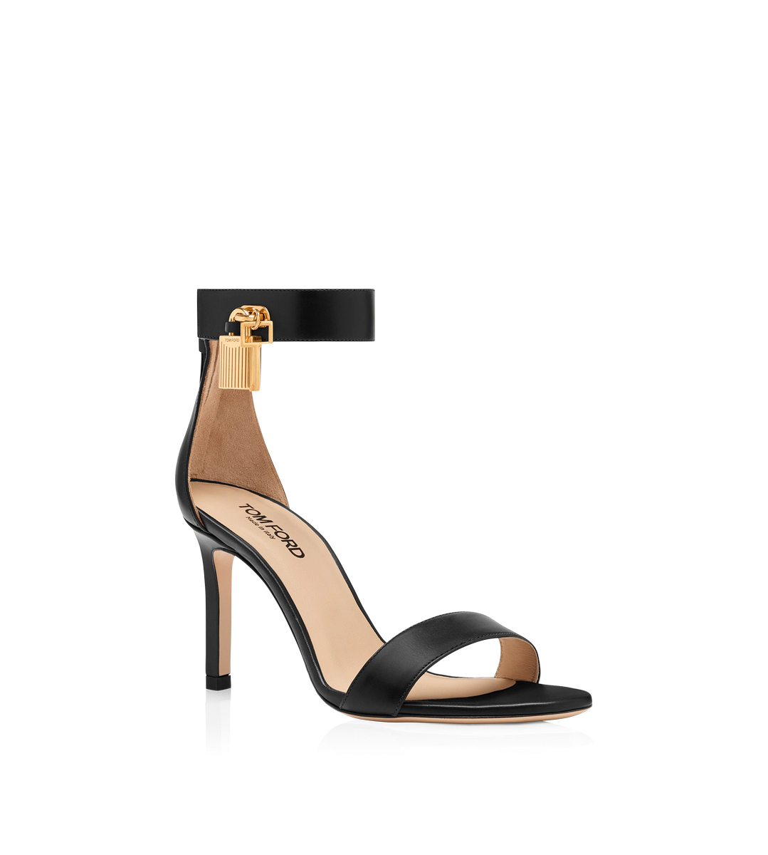 SANDALIA DE PIEL CON CANDADO