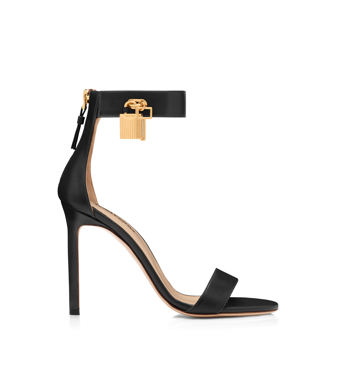 SANDALIA DE PIEL CON CANDADO