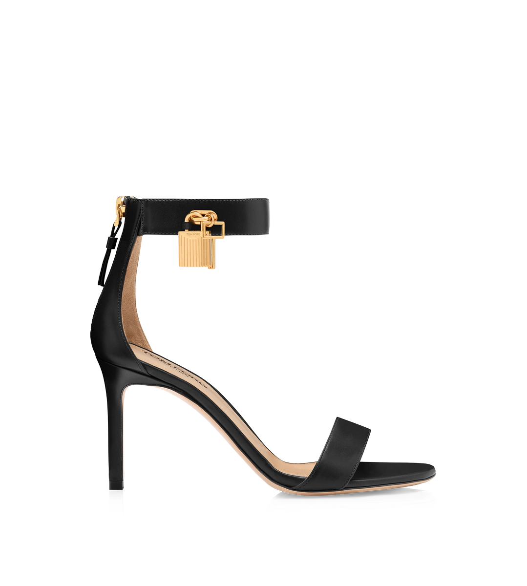 SANDALIA DE PIEL CON CANDADO