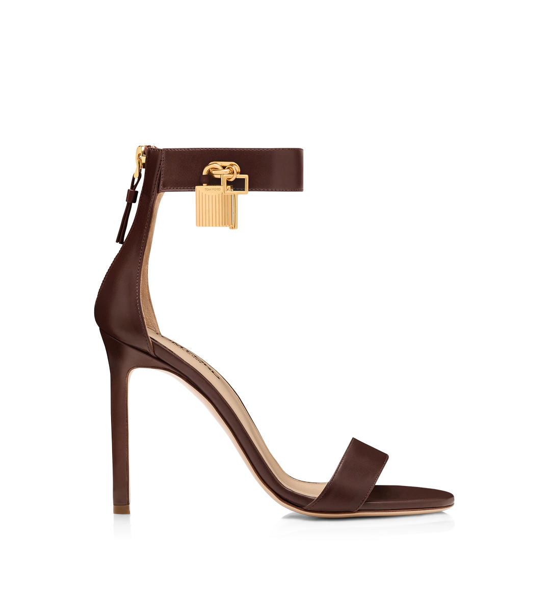 SANDALIA DE PIEL CON CANDADO