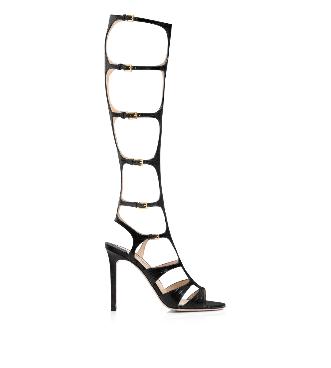 SANDALIA TEJUS PARADIS ESTAMPADA HASTA LA RODILLA