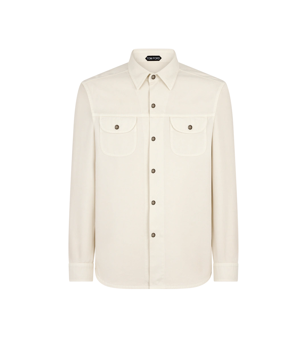 SOBRECAMISA DE SARGA CON BROCHES