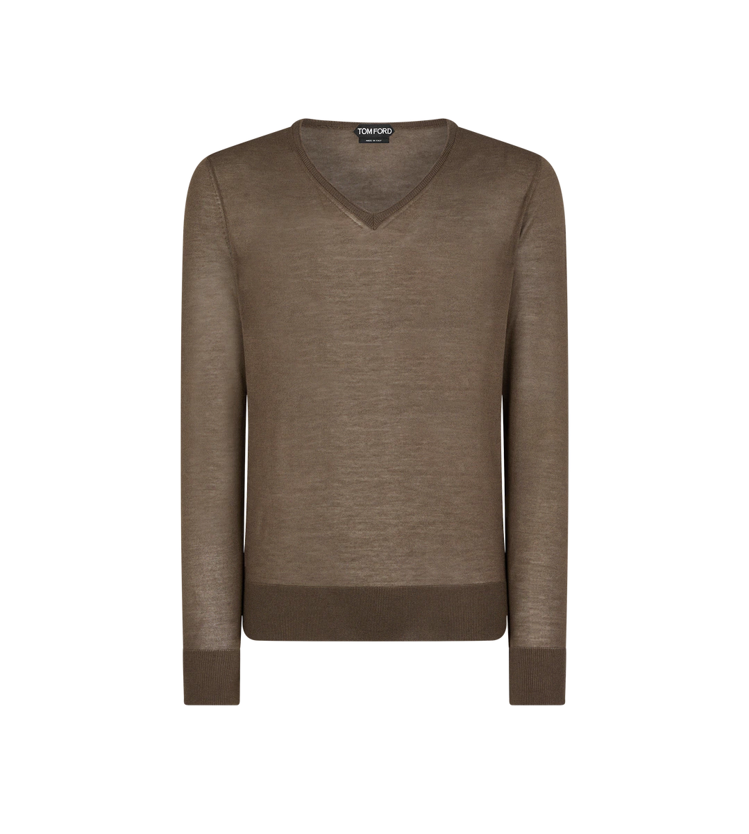 SUÉTER DE SEDA Y CACHEMIRA CON CUELLO EN V