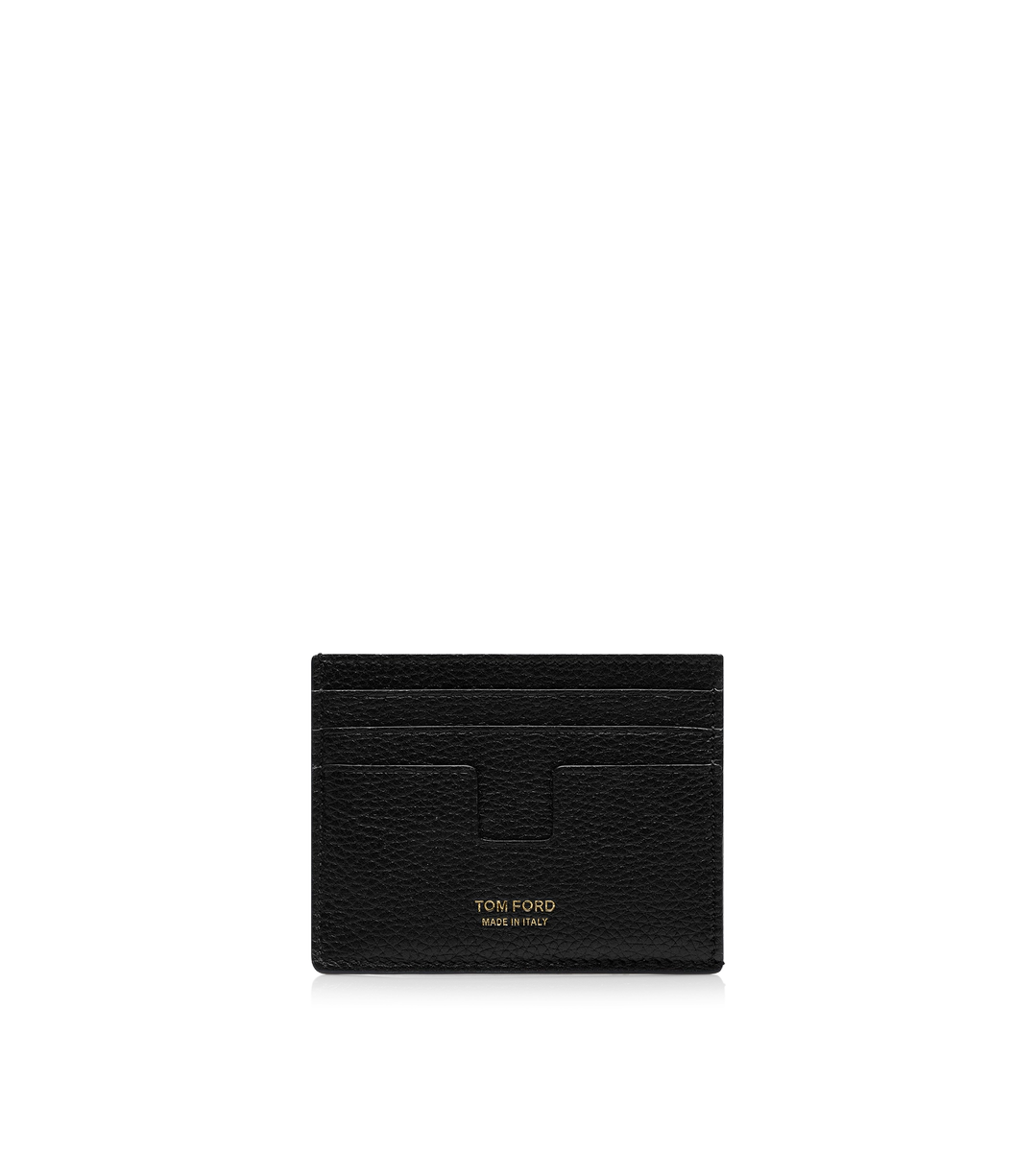 TARJETERO CLÁSICO DE PIEL GRANULADA