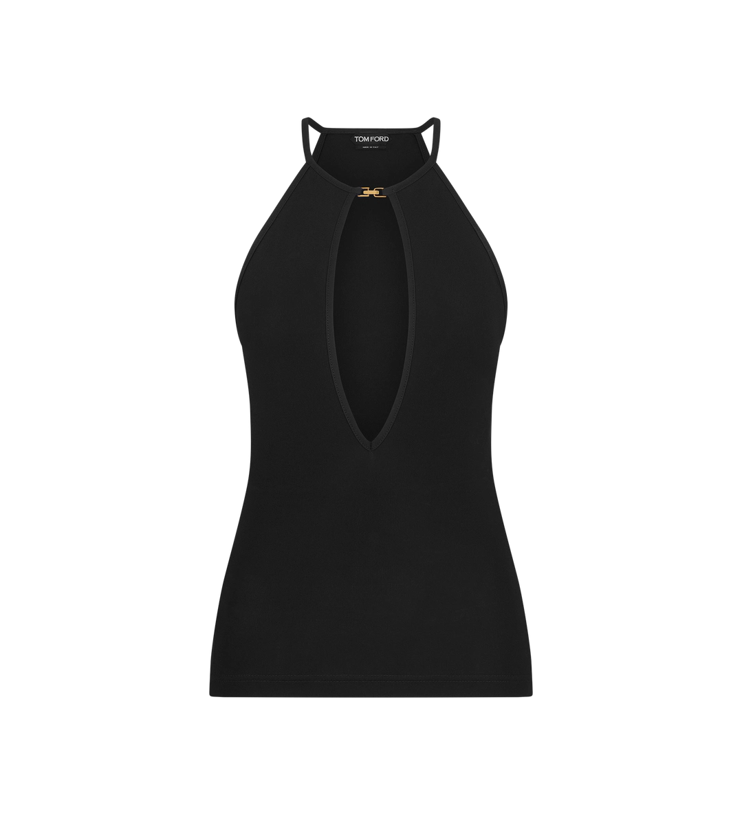 TOP DE CUELLO HALTER CON RECORTE