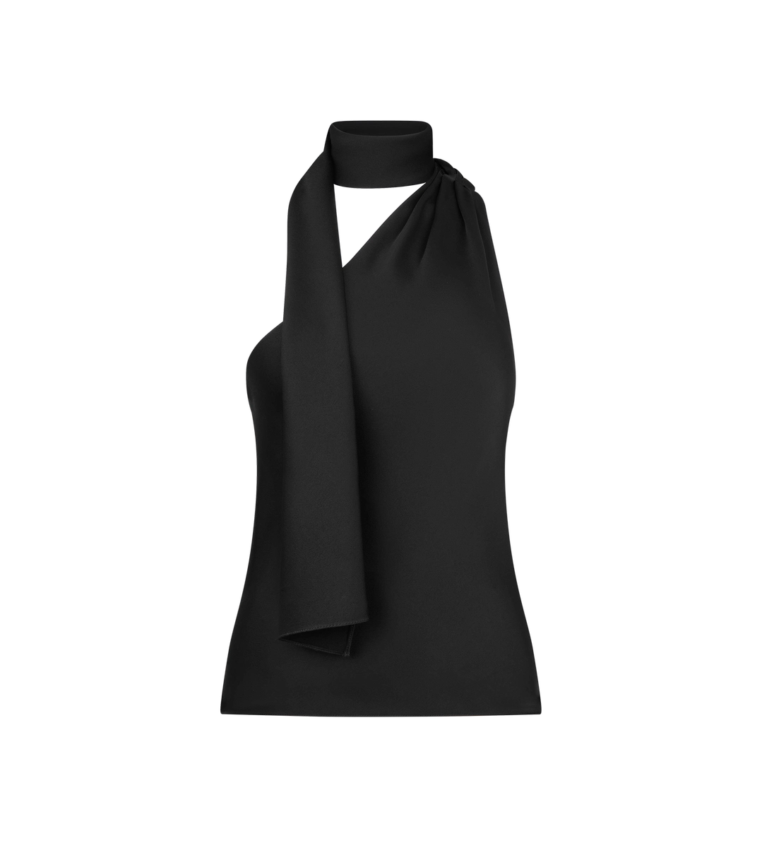 TOP DE UN HOMBRO CON DETALLE DE BUFANDA