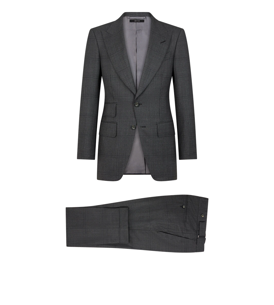 TRAJE DE SHELTON CON GRANDES CHEQUES