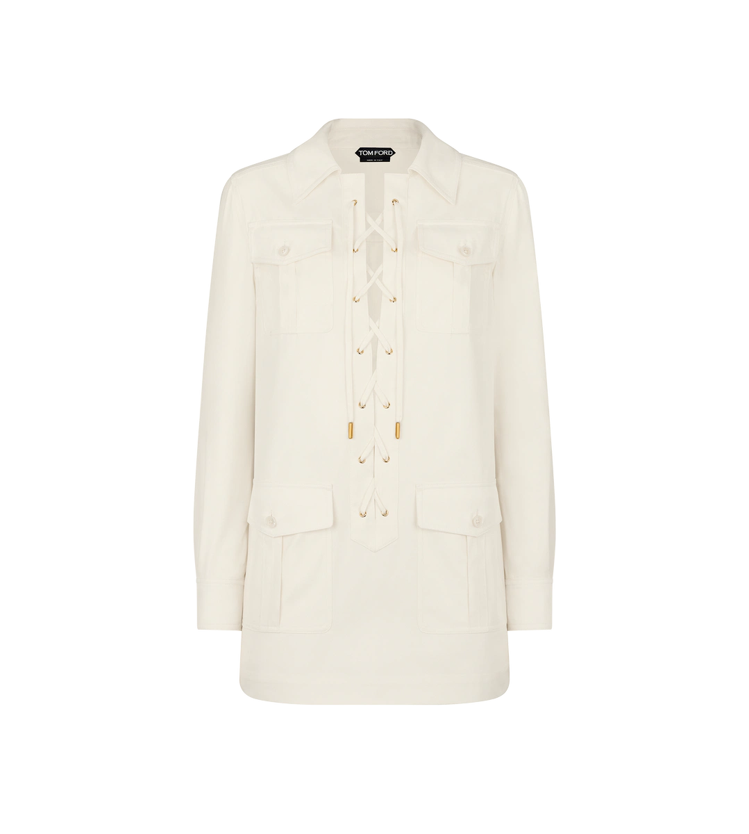 TÚNICA SAFARI CON CORDONES CRUZADOS