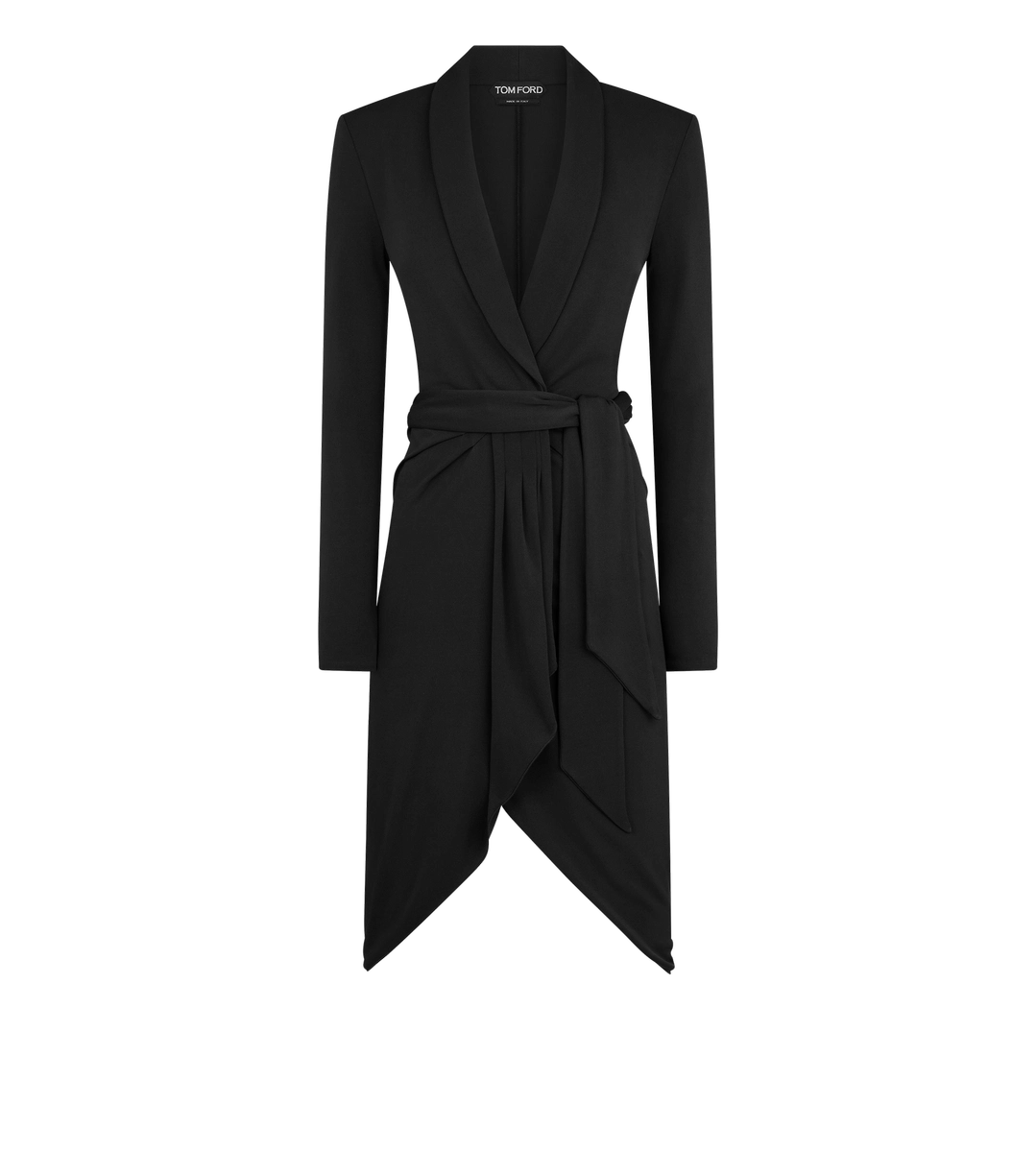 VESTIDO CRUZADO DE MANGA LARGA