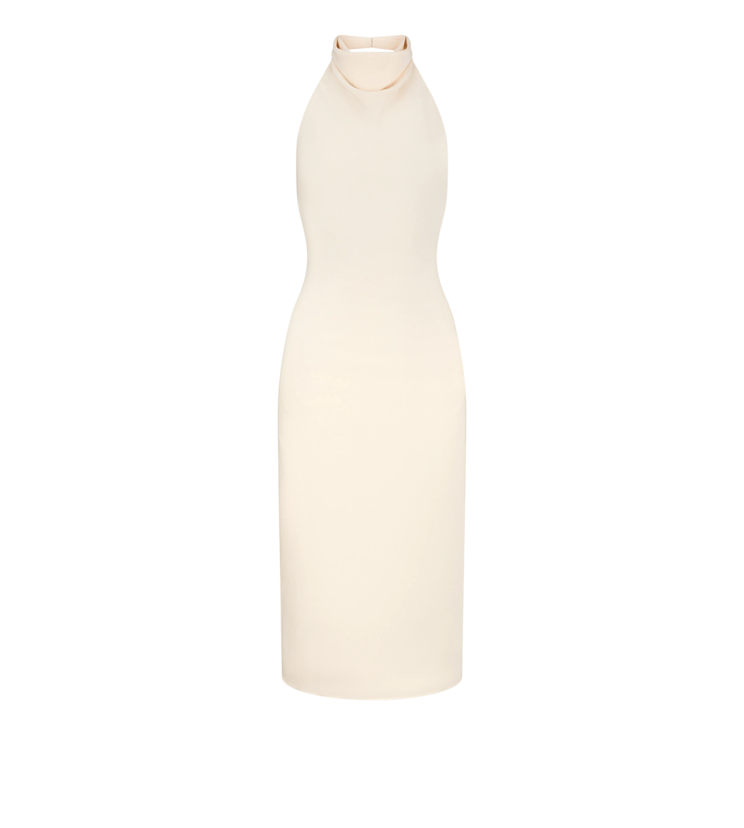 VESTIDO DE CÓCTEL DE SEDA CON CUELLO HALTER Y ESPALDA ABIERTA VESTIDO DE CÓCTEL DE SEDA CON CUELLO HALTER Y ESPALDA ABIERTA