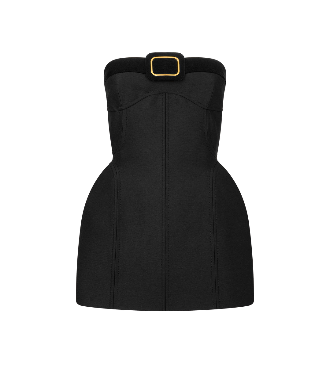 VESTIDO DE CÓCTEL MINI SIN TIRANTES CON DETALLE DE HEBILLA