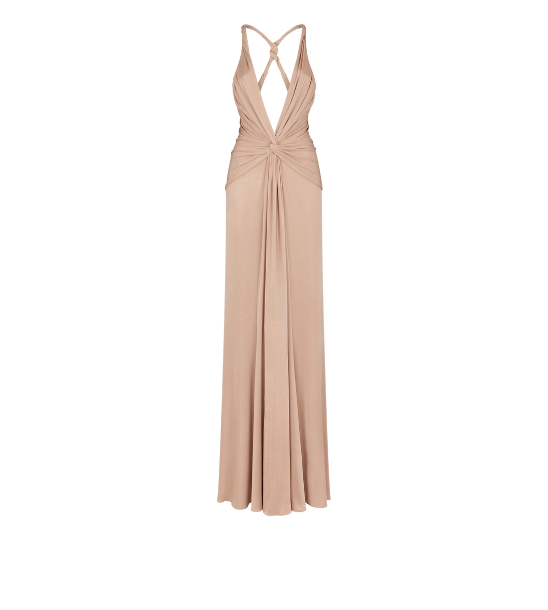 VESTIDO DE NOCHE CRUZADO CON CUELLO EN V VESTIDO DE NOCHE CRUZADO CON CUELLO EN V